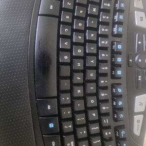Lenovo Black Wired Multimedia Keyboard with Integrated Palm Rest